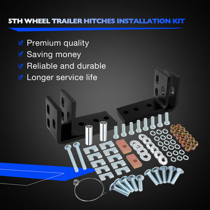 Fifth Wheel Mounting Rail Kit Trailer Hitch Mount Steel for Reese 30035 58058