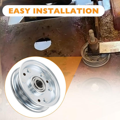 164090 Idler Flat Pulley For King Kutter RFM Series 4' 5' 6' Lawn Mower Tractor