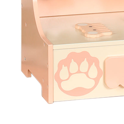 Kids Vanity Set with Storage Drawer Little Girls' Makeup Table with Mirror