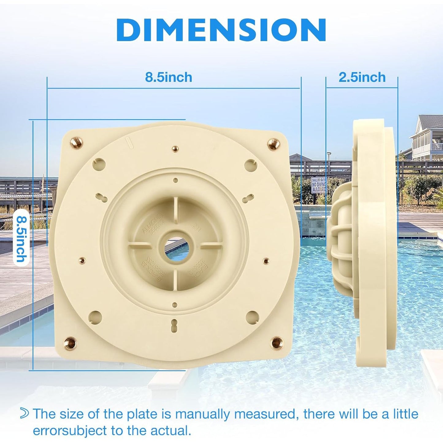356012 Seal Plate Almond For Pentair SuperFlo Sta-Rite Pool Pump Mounting Plate