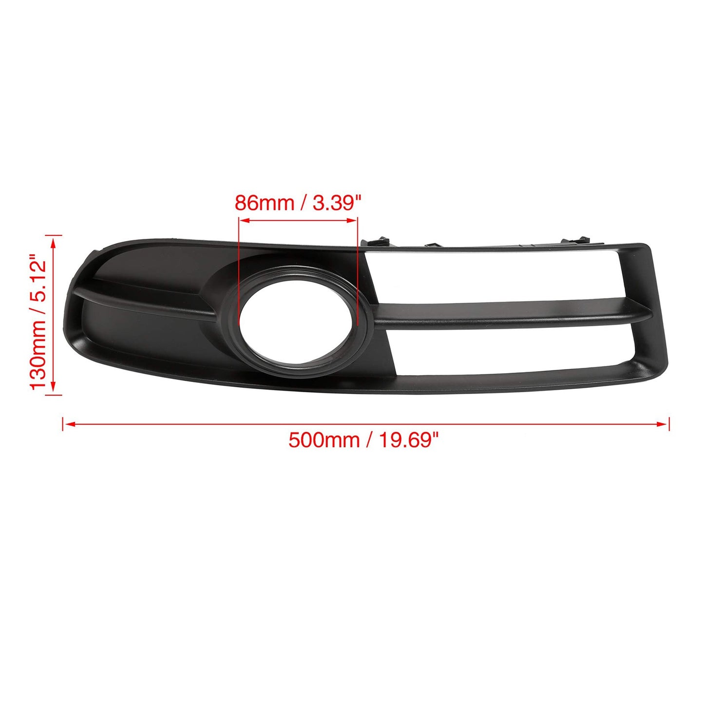 Front Right Side Bumper Grille Fog Light Grill For Audi A4 B7 S-Line S4 2005-08