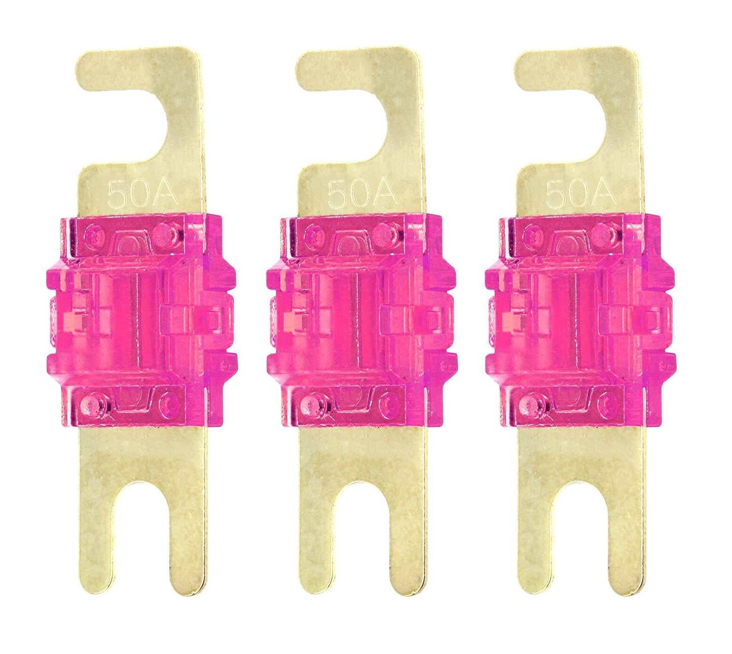 Mini ANL Fuse 50A 50 Amp 32V AFS Fuses For Auto Marine Stereo Audio Video 3 Pack