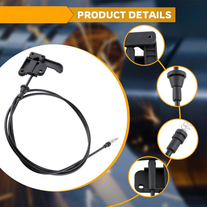 Hood Latch Release Pull Handle Cable Lever For 1995-2001 Chevy Blazer S10 Truck
