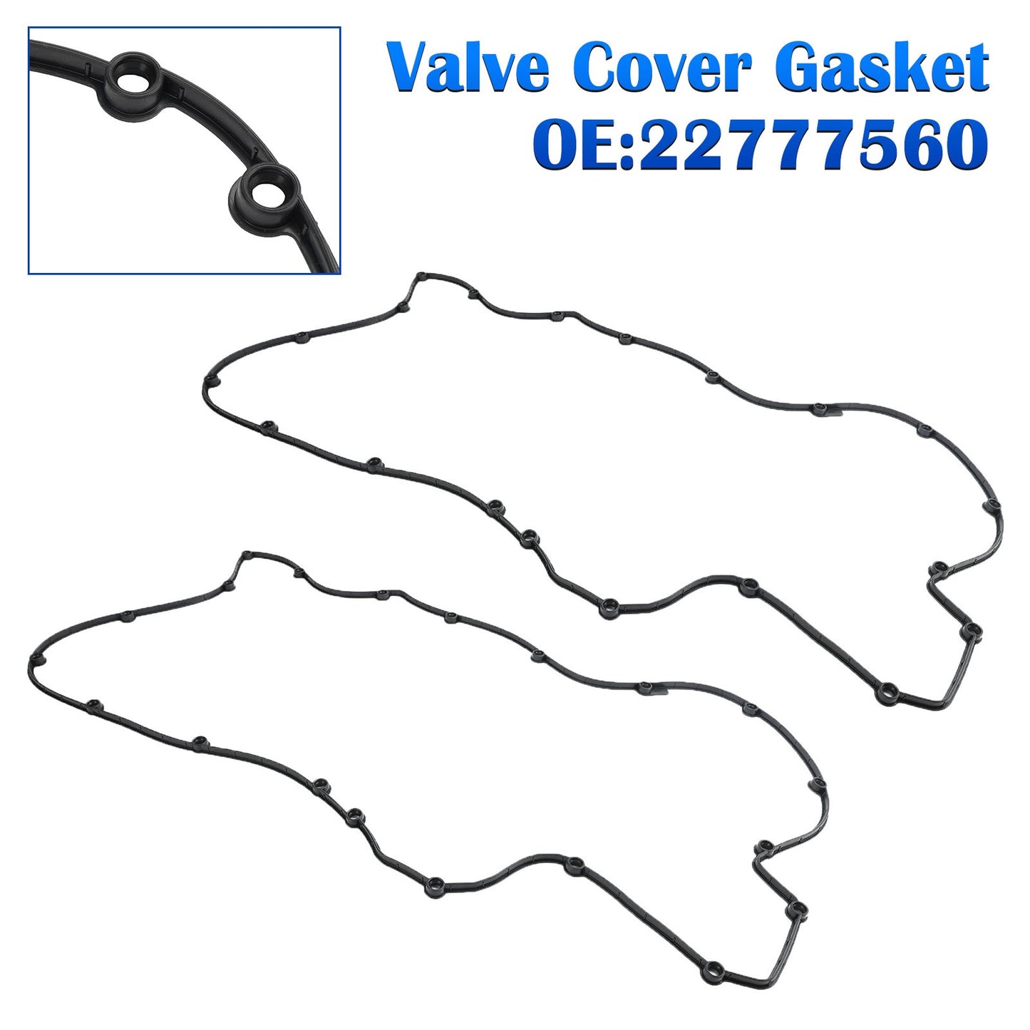 Set of 2 Valve Cover Gaskets 22777560 Fit for Volvo D13 Truck！