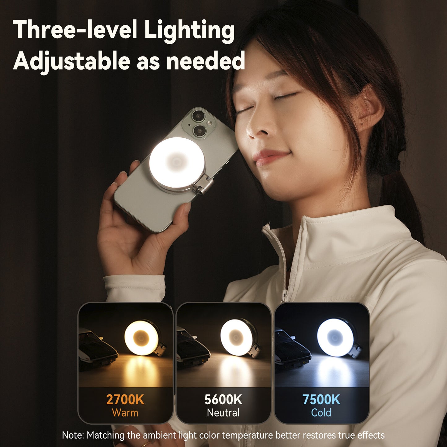 Mobile Phone Magnetic Beauty Fill Light Portable Rotating Stretch Pocket Light
