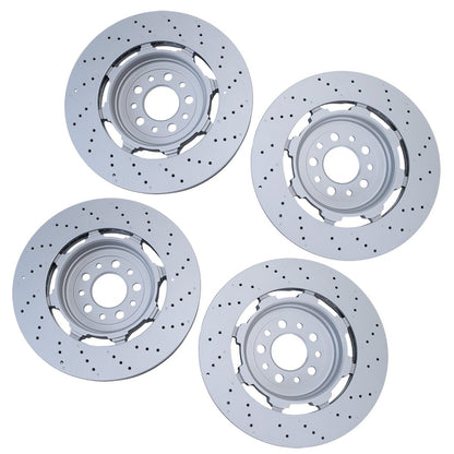 Front Rear Brake Rotors Fit For 2017-2021 Alfa Romeo Giulia Stelvio Quadrifoglio