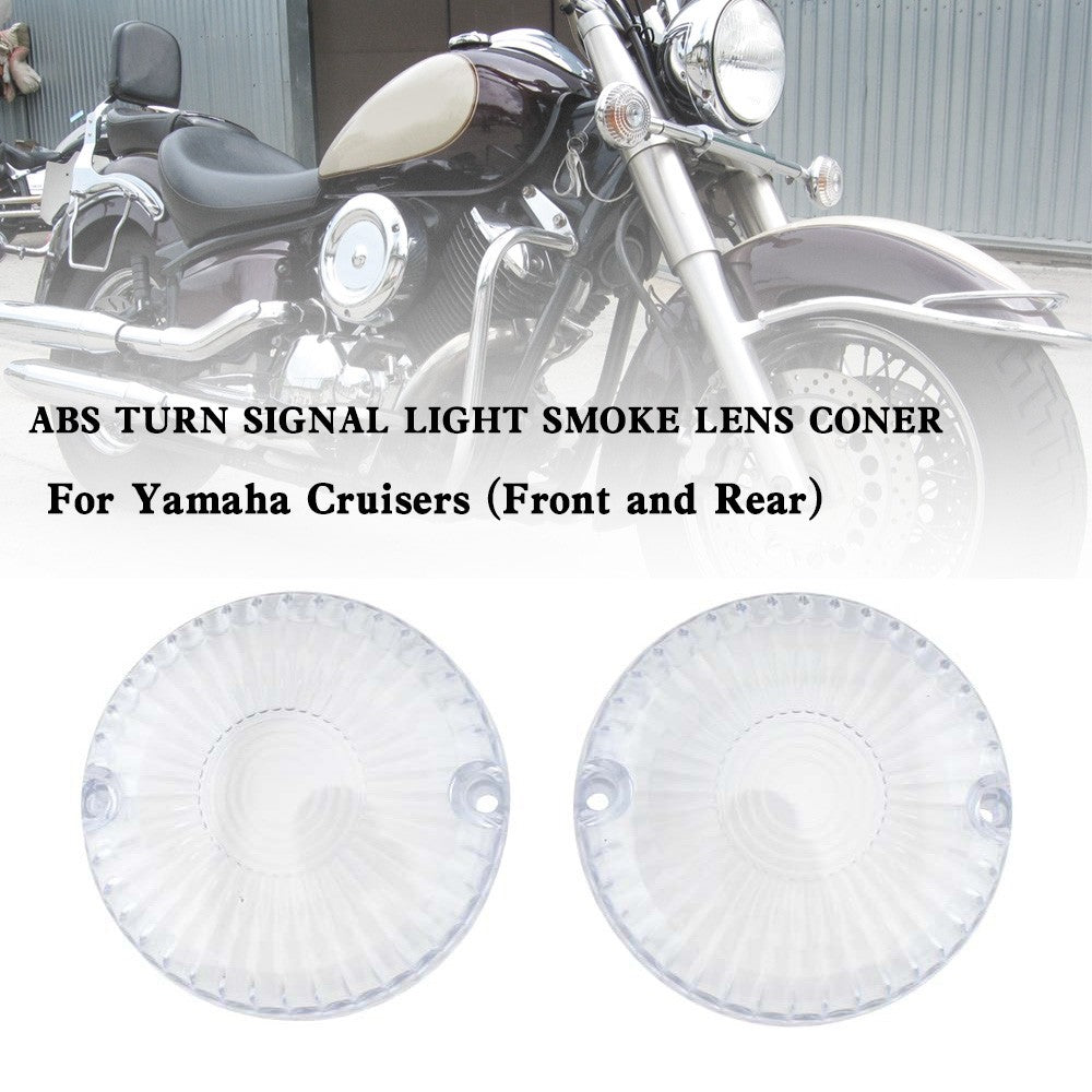 Turn Signal Light Lens Cover For Yamaha V Star 650 1100 Vmax 1200/1700 Clear
