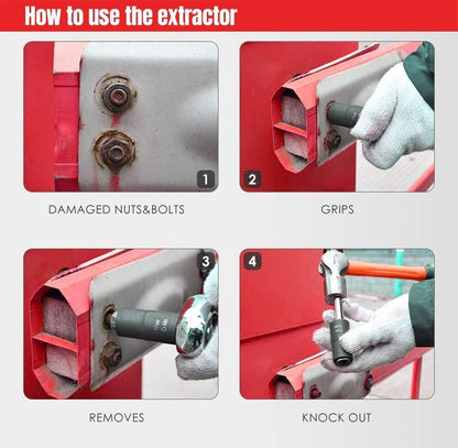 5Pcs Twist Socket 1/2in. Drive For Wheel Lug Nut Damaged Removal and Extractor