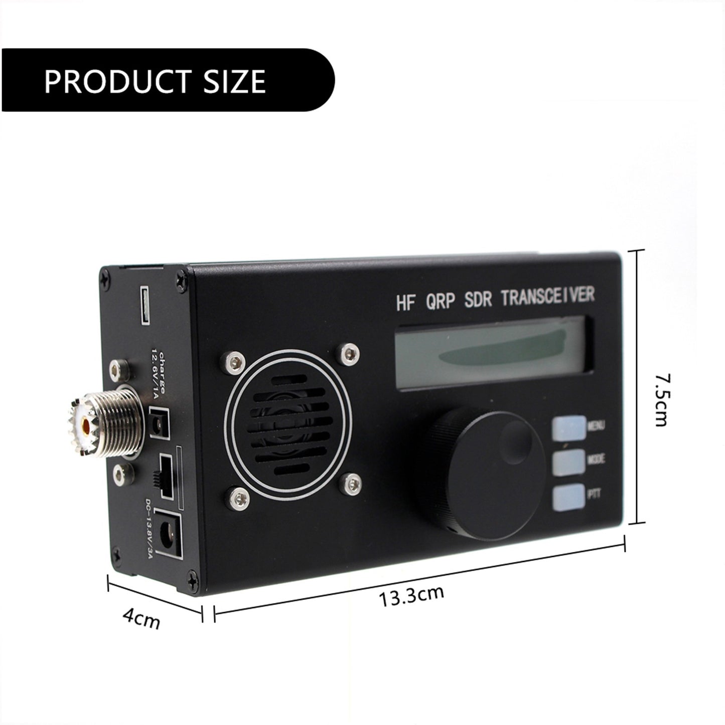 5W 8-Band USDX USDR HF QRP SDR Transceiver SSB/CW DSP w/ Mic Charger