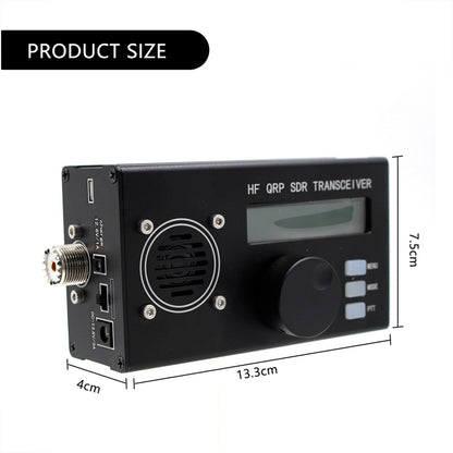 5W 8-Band USDX USDR HF QRP SDR Transceiver SSB/CW DSP w/ Mic Charger
