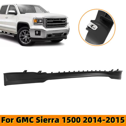 Solid Spare Black Front Bumper Lower Valance Air Deflector For 2014 2015 GMC Sierra 1500