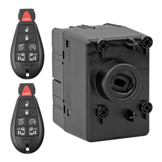 Solid Spare 68210150AB Wireless Ignition Module Switch Kit Fit 08-11 Chrysler Dodge Ram Jeep