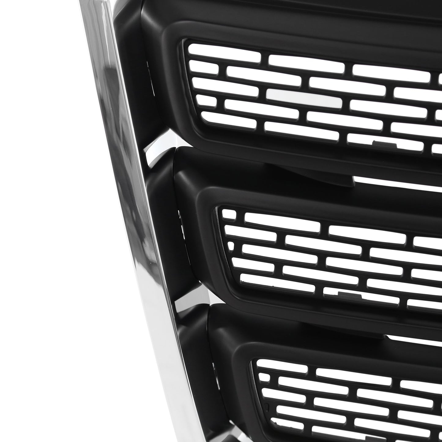 Front Bumper Grille Black w/Chrome Trim For 2010-2015 GMC Terrain SLT GM1200630