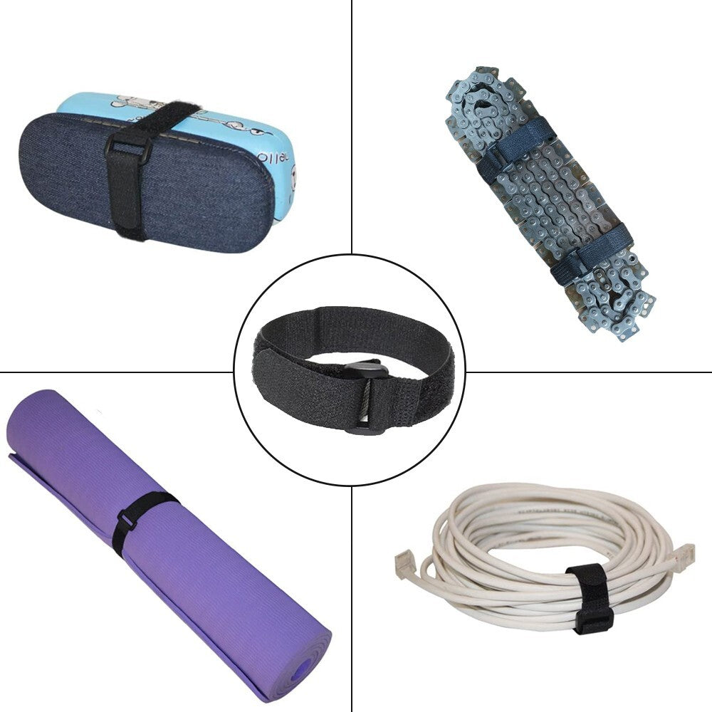 Bulk Pack 20 Reusable Fastening Cable Straps with Buckle  Width 3/4" Length 10"