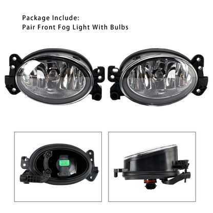 Pair Front  Fog Light Lamps With Bulbs For Mercedes Benz W204 W211 W164 C219