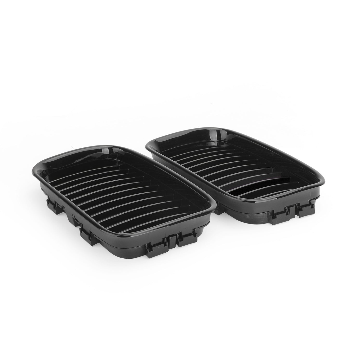 Pair Glossy Black Kidney Sport Hood Grill Grille For 1992-1996 BMW E36 318i 325i