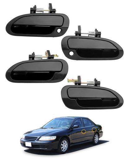 4Pcs Outside Exterior Door Handles Front & Rear Side Fit 1998-2002 Honda Accord