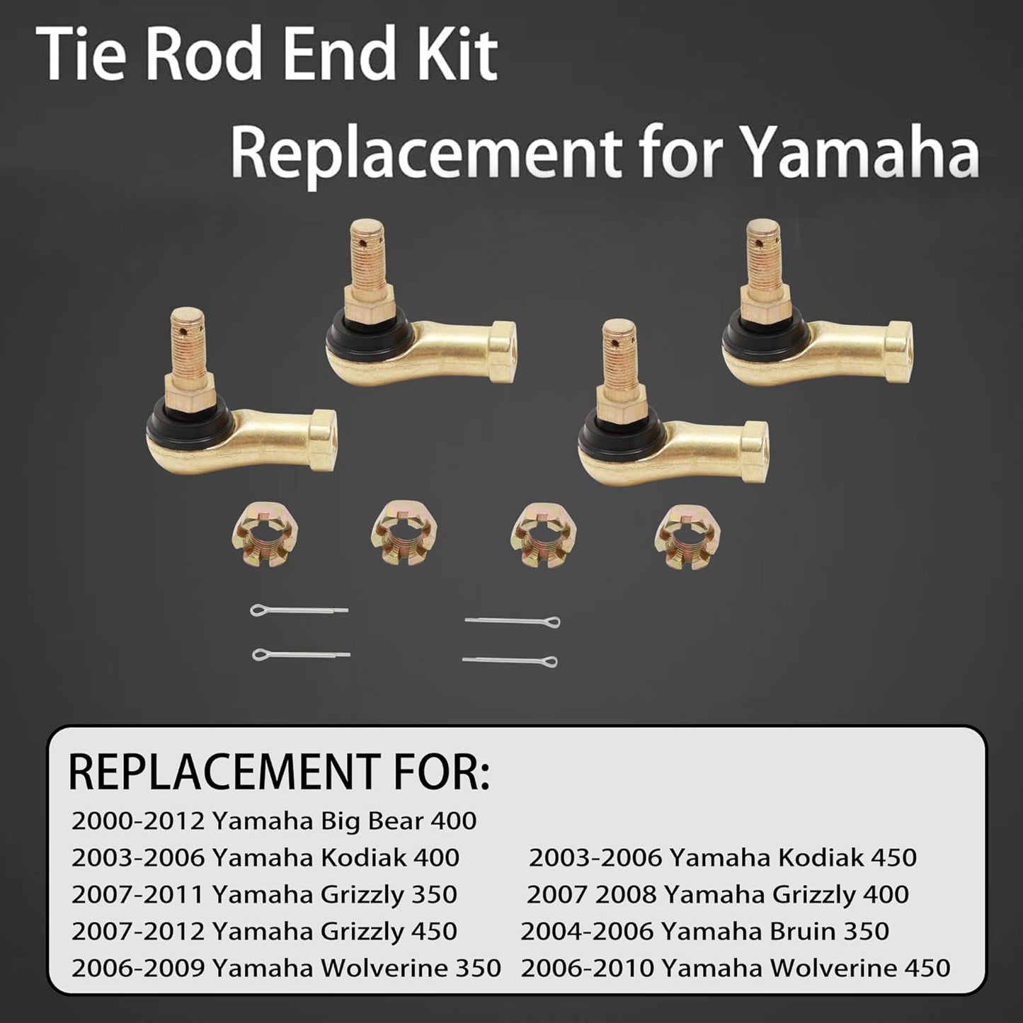 Tie Rod Kit For 93-16 Honda Foreman 500 Rincon 650 680 Rubicon 500 Fourtrax 300
