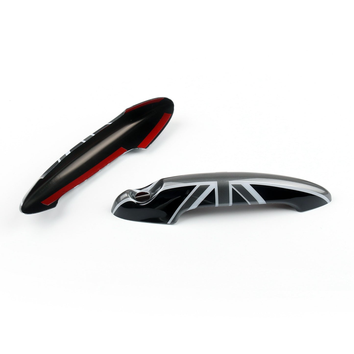 Black Union Jack UK Flag Door Handle Cover For Mini Cooper R50 R52 R53 R55 R56