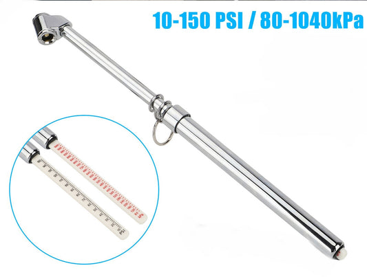 150PSI Tire Air Pressure Gauge Straight-on Dual Head for Car Truck RV