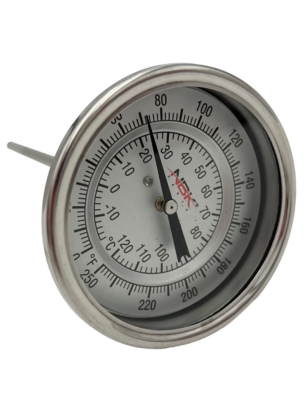Solid Spare NBK 20813 Thermometer 0-250F 3" Dial 6" Stem For Dwyer BTB3605D
