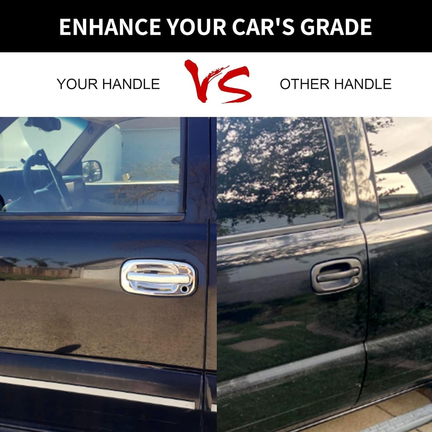 2X Exterior Door Handles Fit 1999-07 Chevy Silverado GMC Yukon Cadillac 15034985