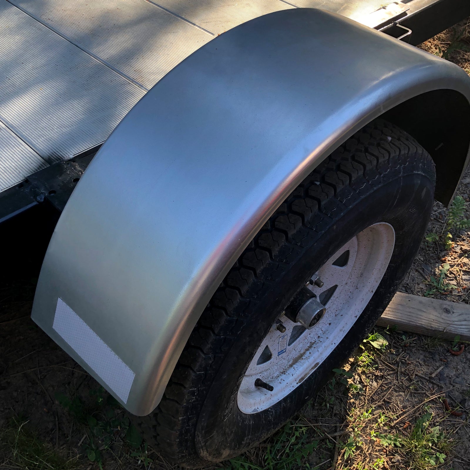 Solid Spare 1 x Steel Trailer Fender w/ Fender Back For For 14"-16" Wheel