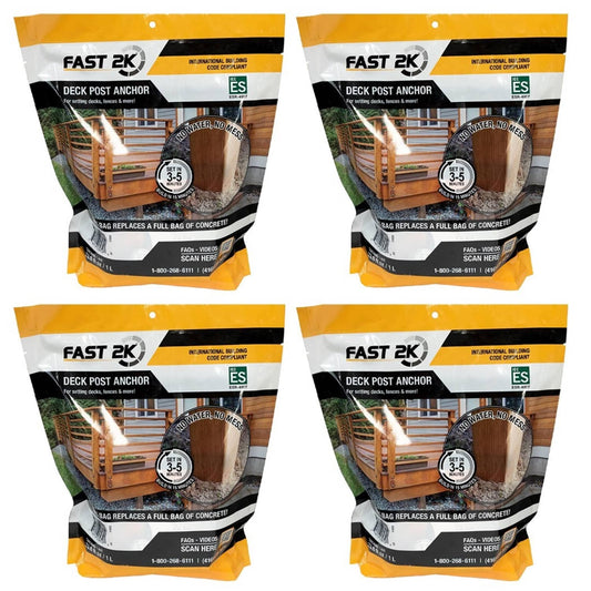 Solid Spare Fast 2K Deck Post Mix, Expanding Foam Concrete Alternative for Post Install (4)