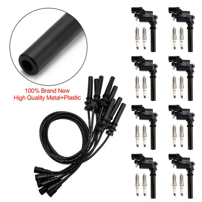 UF378 Ignition Coil+Spark Plug+Wire set For Dodge Ram 1500 2500 3500 5.7L V8  ..