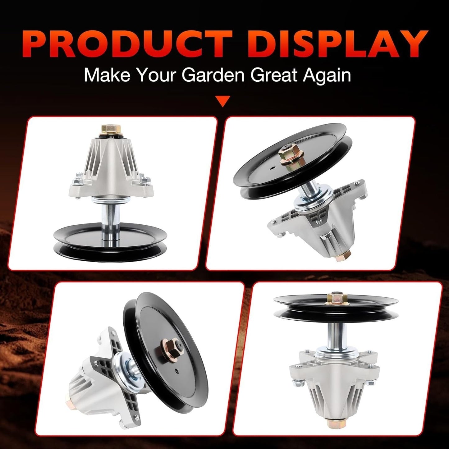 618P09395 Mower Deck Spindle w/2 Blade For Cub Cadet Craftsman Z5400 Mustang Z46