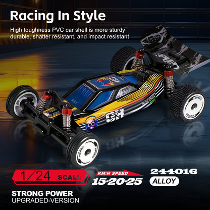 Wltoys 244016 2.4G 1:24 Scale 2WD High Speed Racing Off Road Remote Control Car