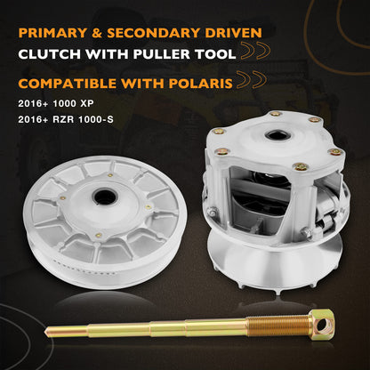 Primary & Secondary Driven Clutch w/ Puller For 2016+ Polaris RZR XP ＆ S 1000