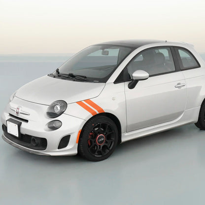 3" Dual Fender Stripe Hash Mark Stripe Decal Graphic Kit For Fiat 500