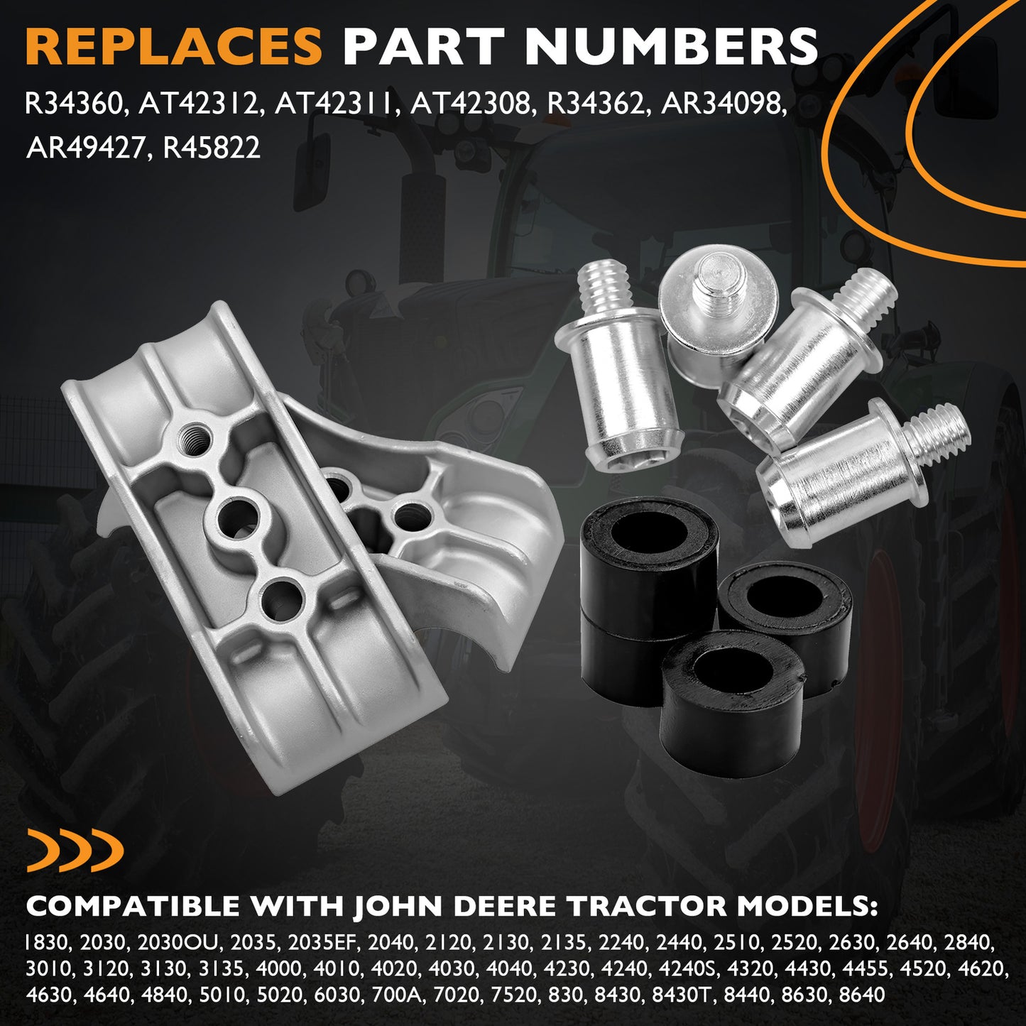 AR49427 Hydraulic Pump Coupler Repair Kit For John Deere Tractor 1830 2030 2040