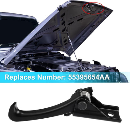 Hood Safety Catch Latch Hood Lock Hook 55395654AA for Jeep Wrangler 2007-2017