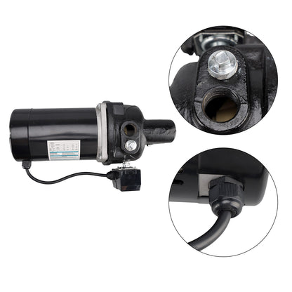 SWS50 1/2 HP Cast Iron Shallow WelJet Pump use inwells up to 25 ft deep black