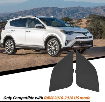 2* for 2016-2018 Toyota RAV4 Front Bumper Tow Hook Eye Cover Cap Car Accessories