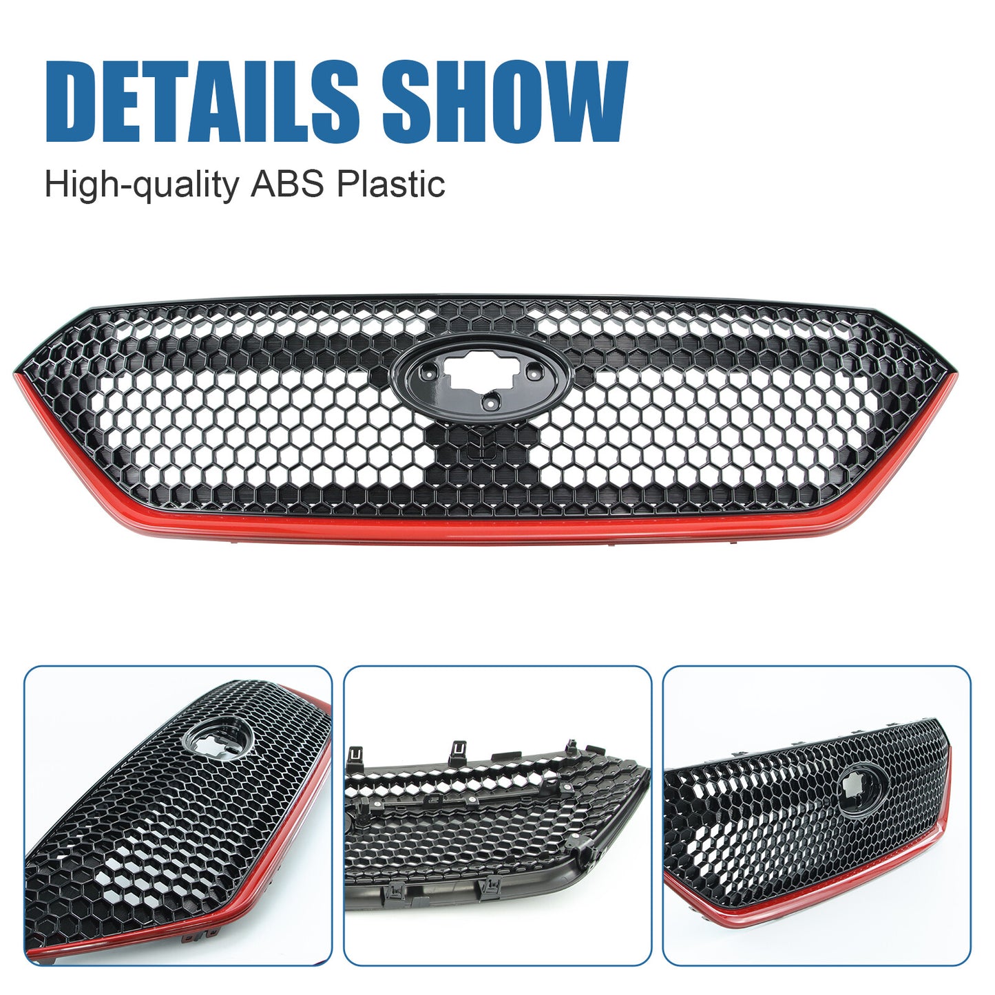 For 2022-2023 Subaru WRX Sport 22  Front Bumper Grille Grill Black with Red Trim