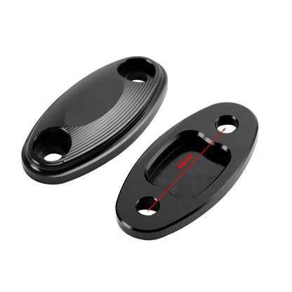 Black mirror delete blanking block off plates fits Honda CBR650R CBR650F 14-19