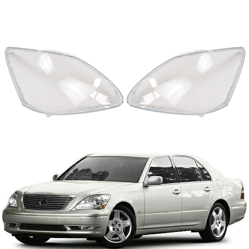 Left & Right A Pair Front Headlight Lens Headlamp Cover  For Lexus LS430 2004-06
