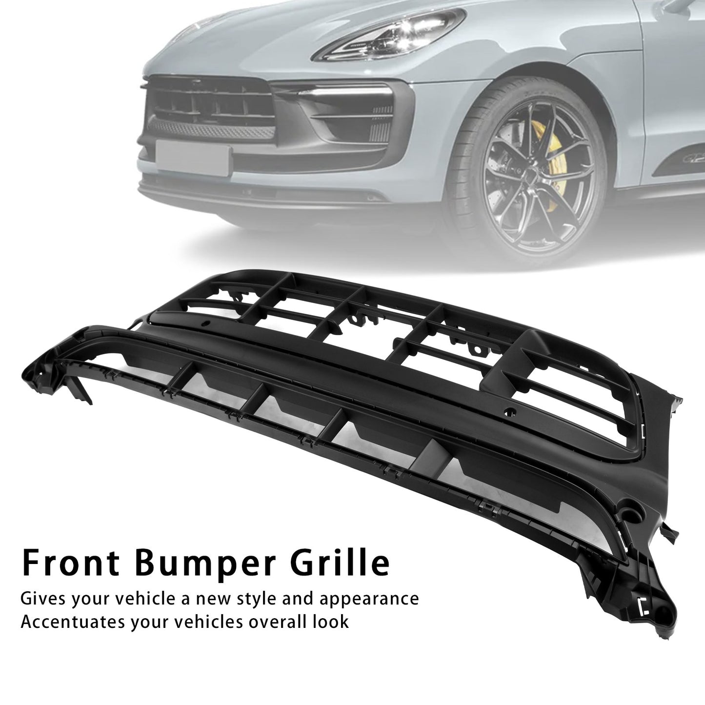 Front Bumper Grill Grille 95B807683AL Fit Porsche Macan GTS 2014-2017 W/ACC