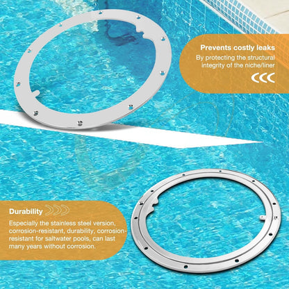 10-Hole Standard Liner Sealing Ring Stainless Steel For Pentair 10" Large Niches