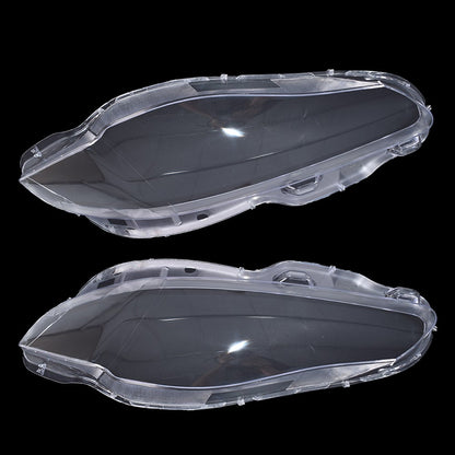 Pair For Jaguar XJ XJL 2010-2019 Front Headlamp Headlight Lens Cover Shell Clear