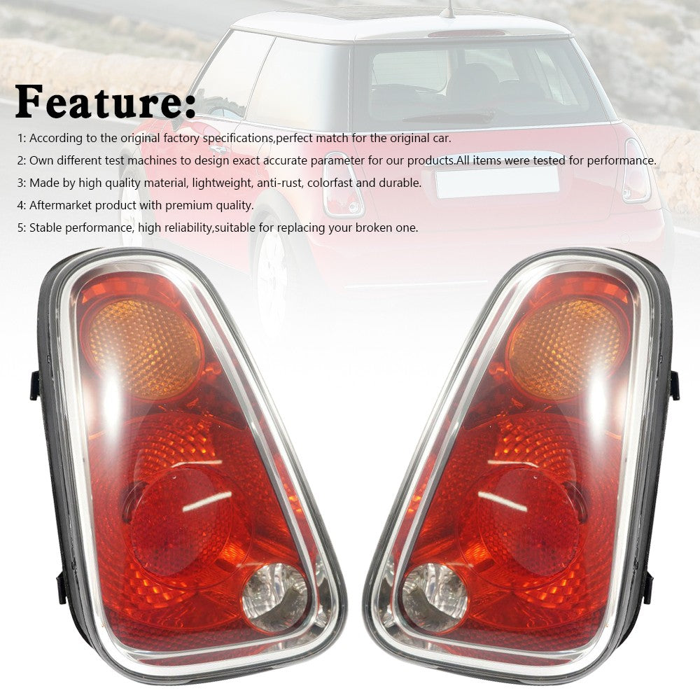 Rear L+R Tail Light Lamp 63217166955 56 For Mini Cooper R50 R52 R53 2005-2008