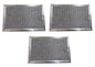 Solid Spare (3) Microwave Mesh Grease Filters for GE WB06X10654 5" x 7 5/8" x 3/32"