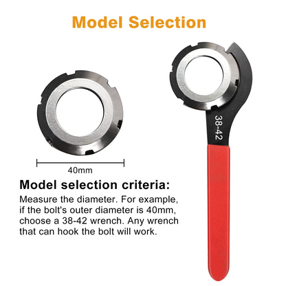 5x Coilover Spanner Wrench Set Adjustable C-Shape Shock Spanner Hook Wrench Tool