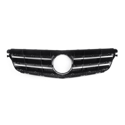 LED Black Chrome Front Grill Grille Fits Benz C Class W204 C300 C350 2008-2014·