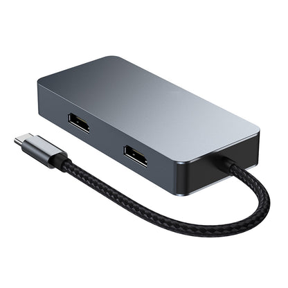7 in 1 TYPE-C+USB3.0*3+HDMI*2+PD100W+USB-C Data Interface for MacBook iPad Pro