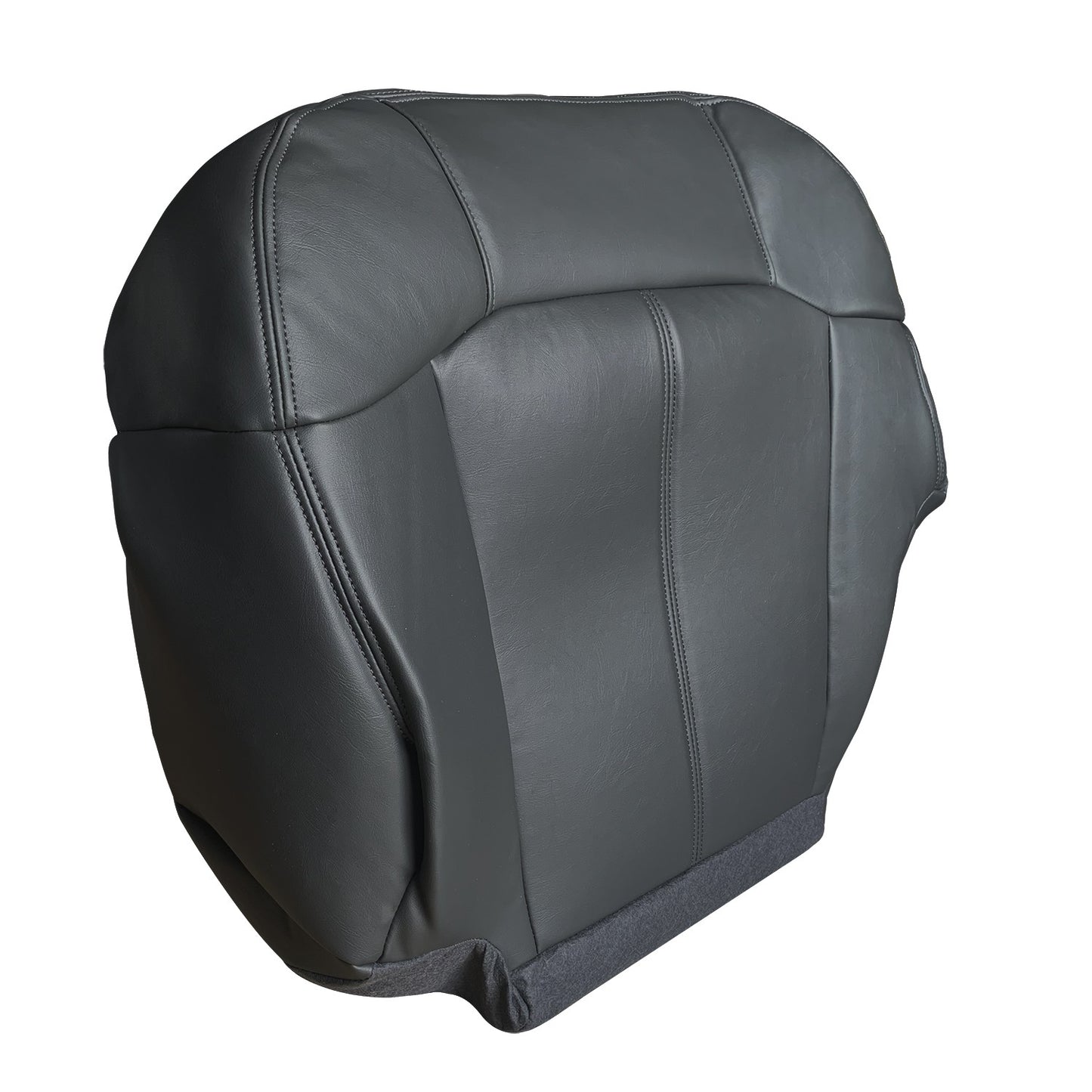Driver & Passenger Leather seat cover Black For 1999 - 2002 Silverado GMC Sierra