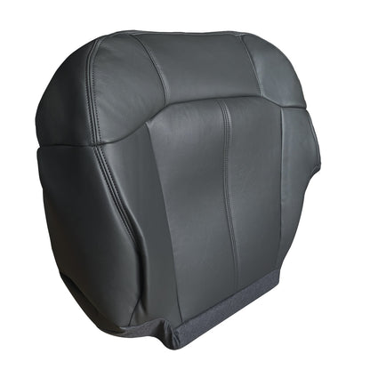 Driver & Passenger Leather seat cover Black For 1999 - 2002 Silverado GMC Sierra